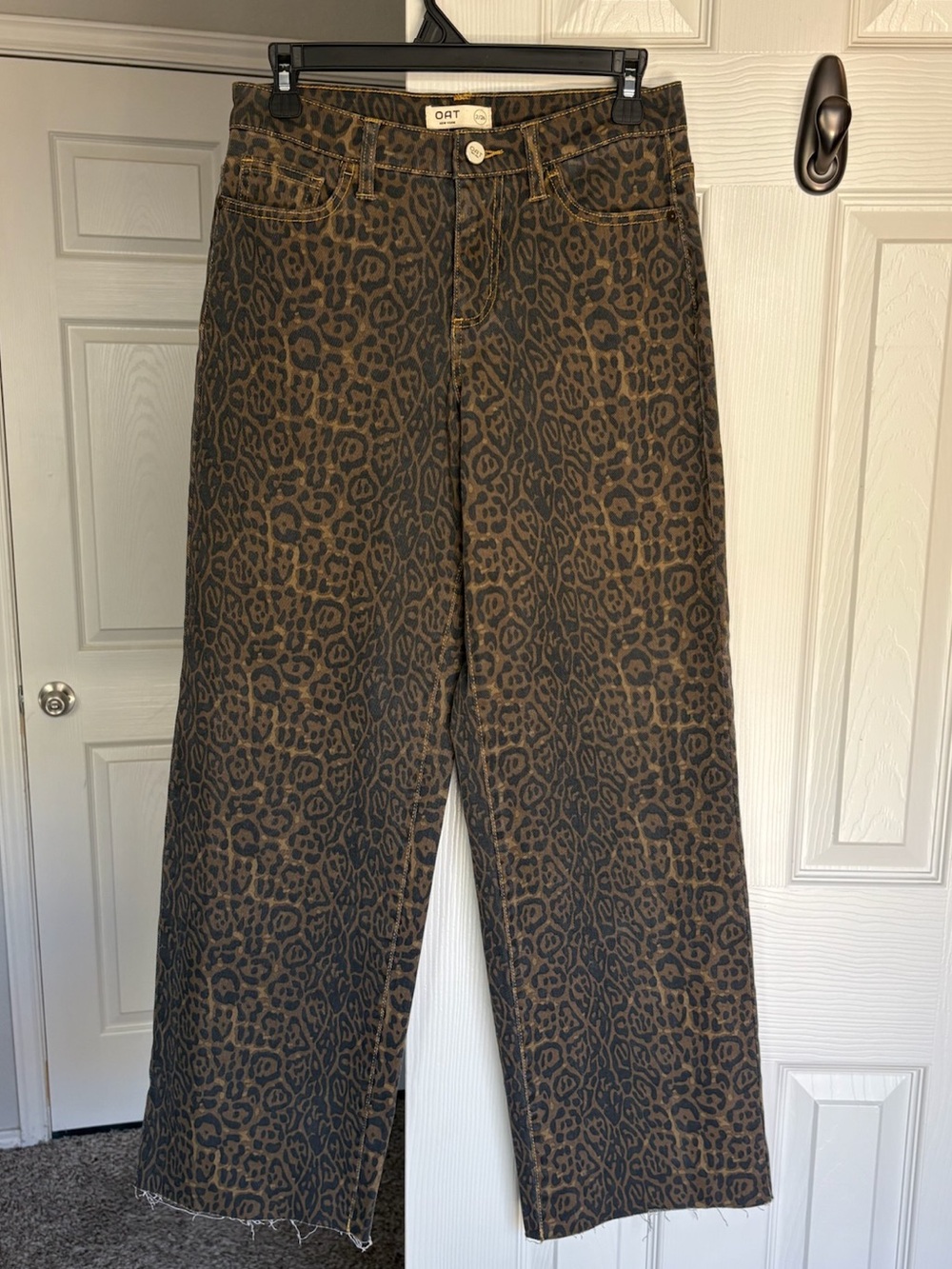 Women’s 2/26 Oat New York Leopard Print Wide Leg Pants